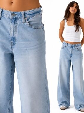 Levi's Low Loose Jeans Light Wash 27x32 NWT Relaxed Fit Straight Leg Y2K